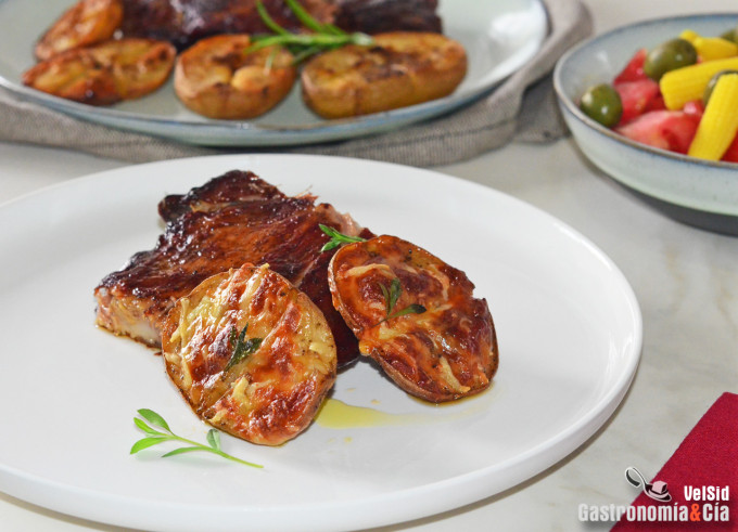 Costillas al horno con salsa barbacoa casera