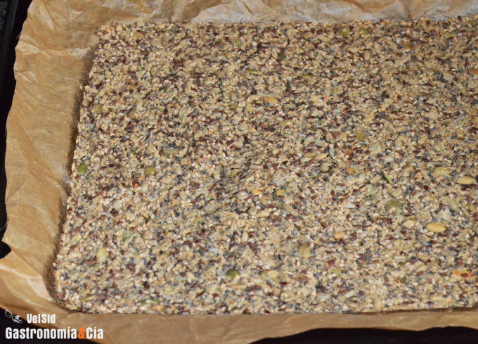 Crackers de avena y semillas