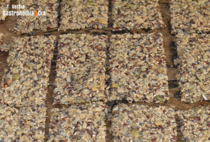 Crackers de avena y semillas