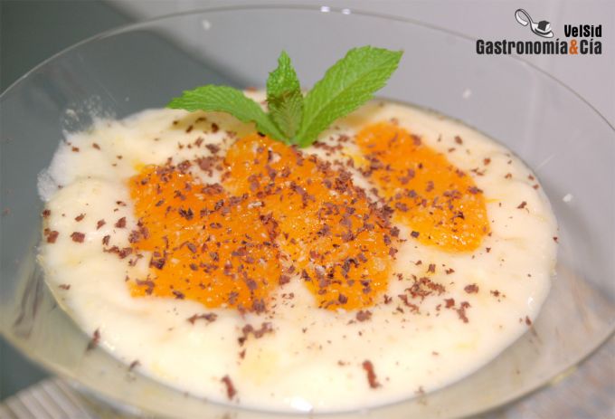 Crema chiboust de naranja