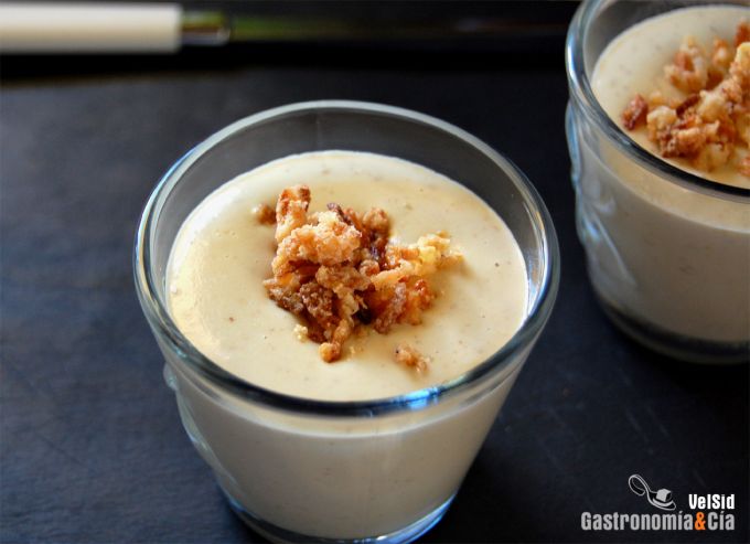 Crema de gorgonzola y nueces