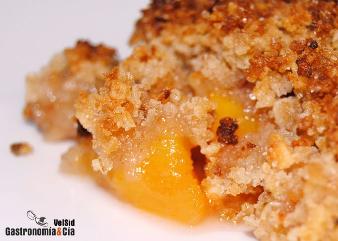 Crumble de nectarinas