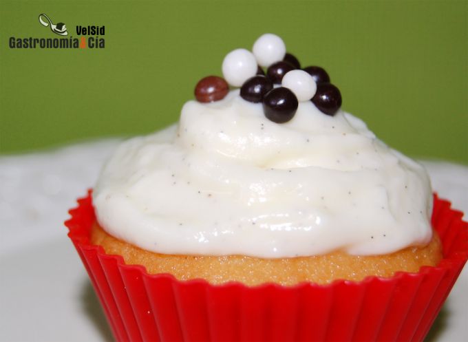 Cupcake de vainilla