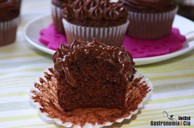 Cupcakes de Nutella y chocolate