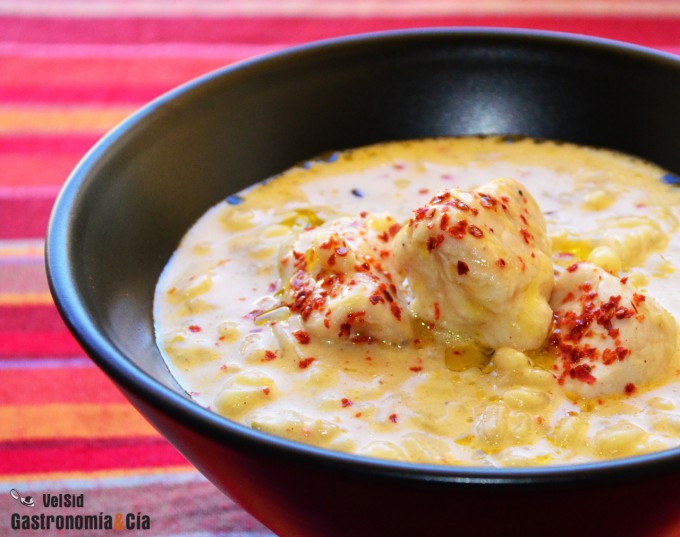 Curry Laksa de trigo tierno y pavo