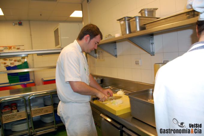 David en plena labor