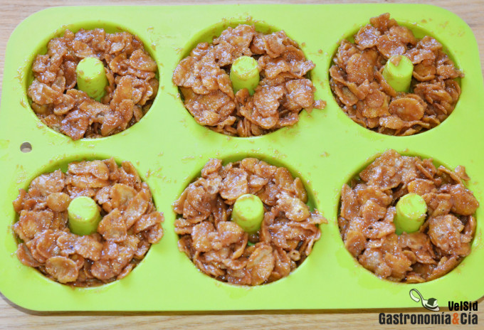 ‘Donuts’ crujientes de maíz y cacahuete