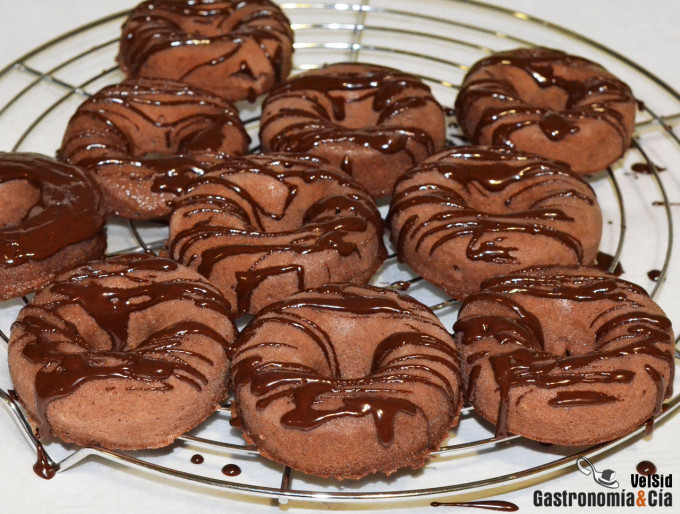 Donuts de centeno integral y cacao