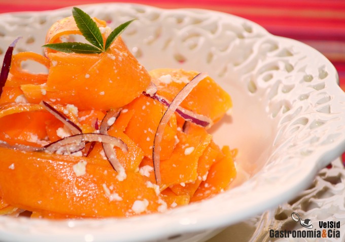 Ensalada de calabaza y queso fresco
