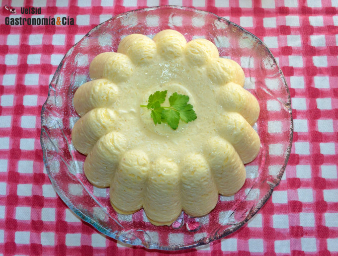 Flan de queso de cabra salado