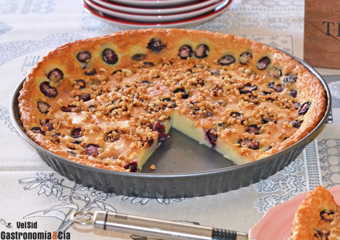 Flognarde de arándanos y almendra