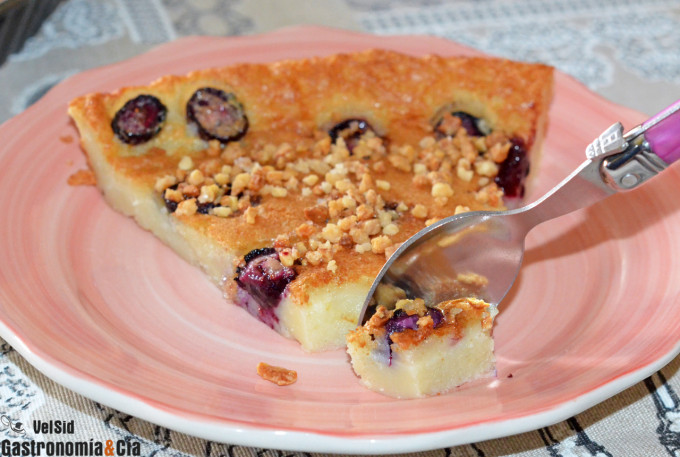 Flognarde de arándanos y almendra