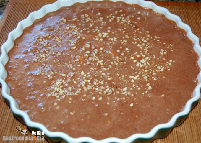 Flognarde de chocolate y plátano