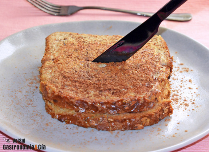 French toast de ‘peanutella’