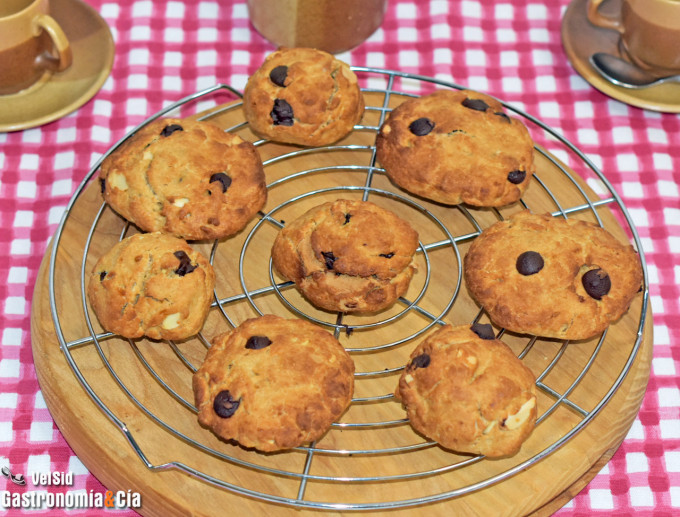 Galletas almendra y chocolate