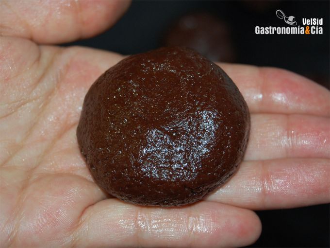 Galletas de chocolate rellenas de coco