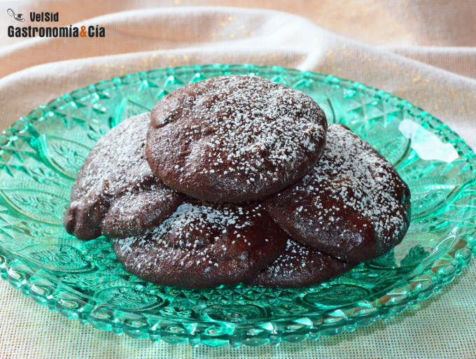 Galletas de chocolate negro (sin harina)