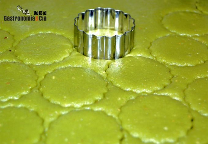 Galletas de té matcha