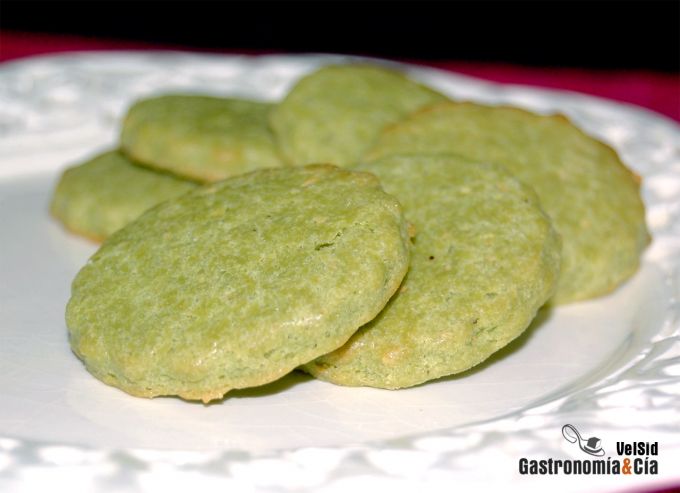 Galletas de té matcha