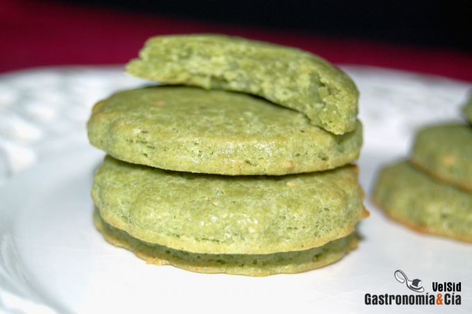 Galletas de té matcha