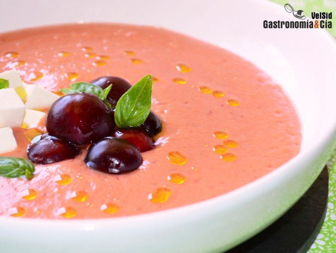 Gazpacho de cerezas