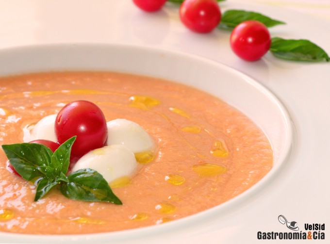 Gazpacho de melocotón