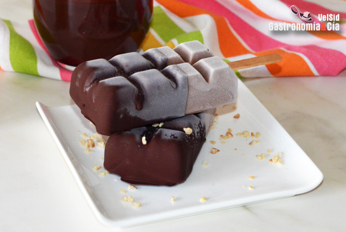 Helado de plátano y proteína de chocolate