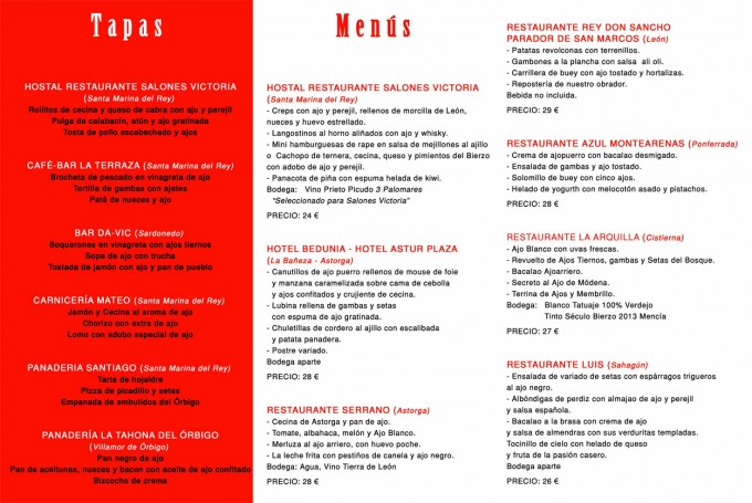 Jornadas Gastronómicas del Ajo en León