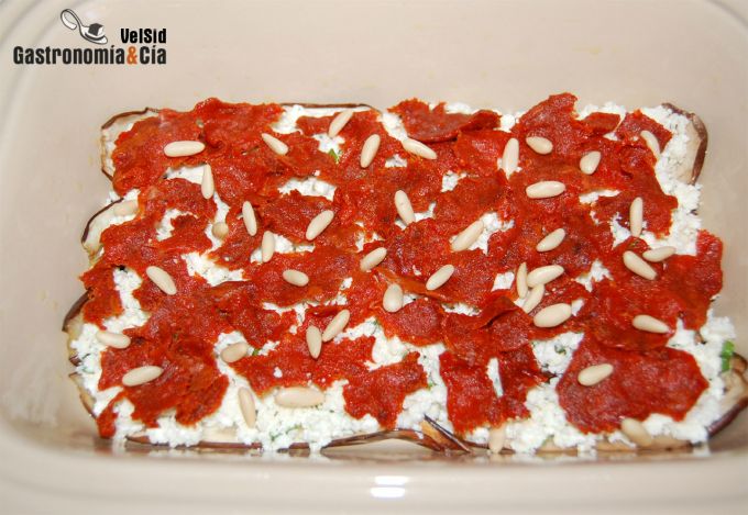 Receta de Lasaña de berenjena y sobrasada