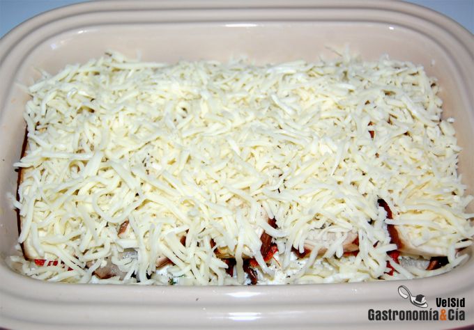 Receta de Lasaña de berenjena y sobrasada