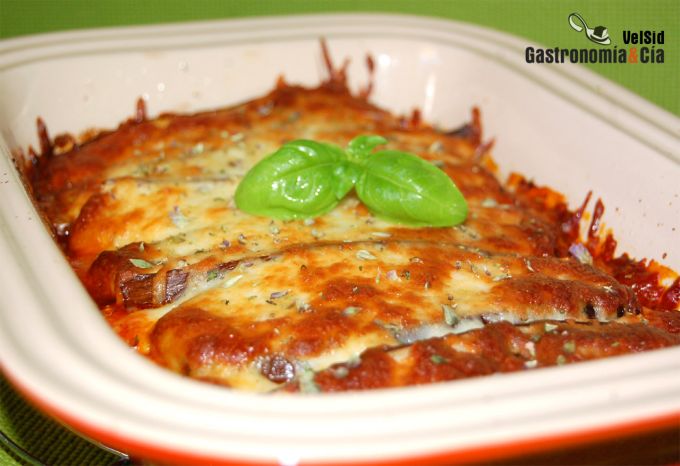 Receta de Lasaña de berenjena y sobrasada