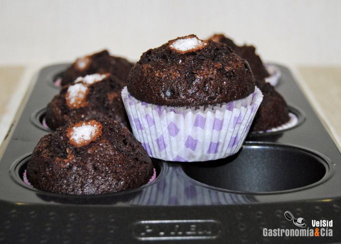Magdalenas de chocolate
