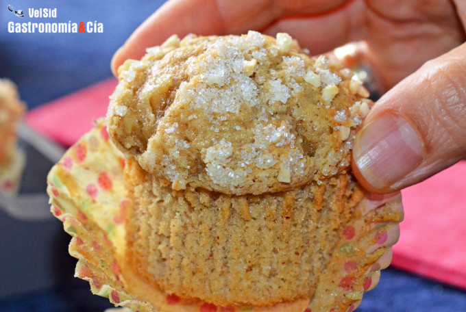 Receta de magdalenas caseras con almendra