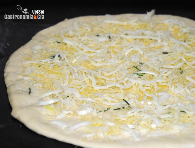 Masa de pizza con levadura natural