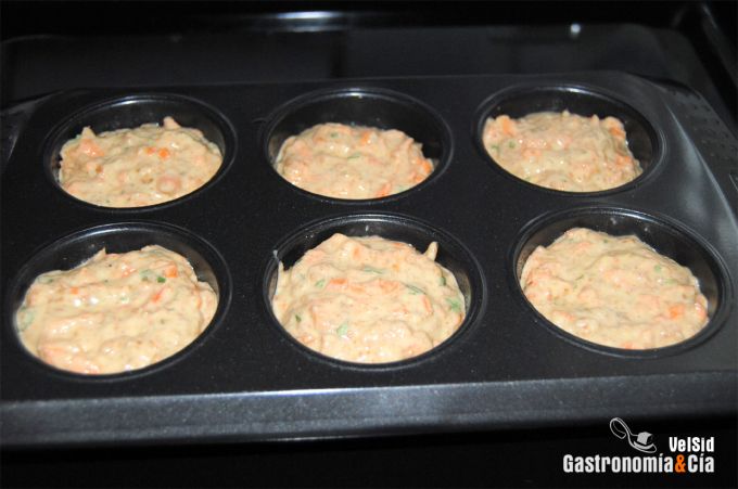 Muffins de zanahoria y cilantro