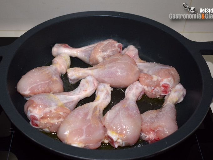 Muslitos de pollo al Jerez