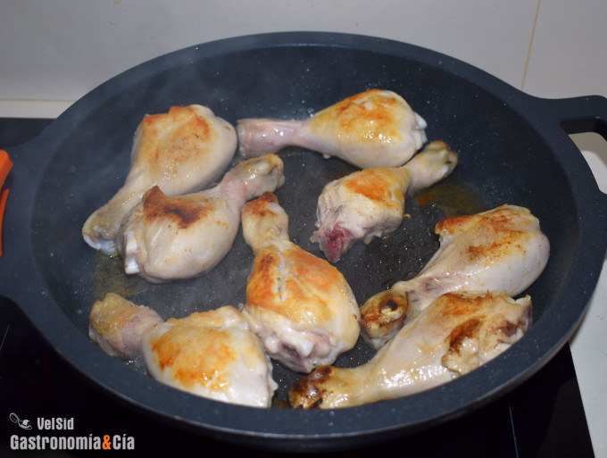 Muslitos de pollo al Jerez