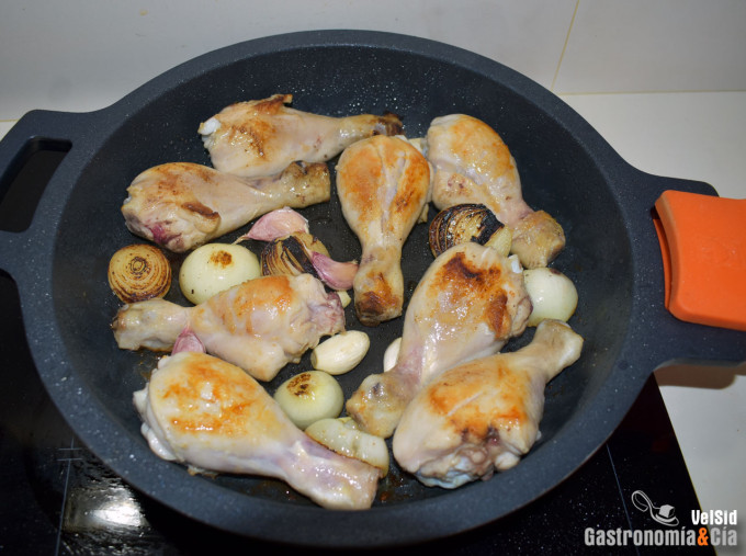 Muslitos de pollo al Jerez