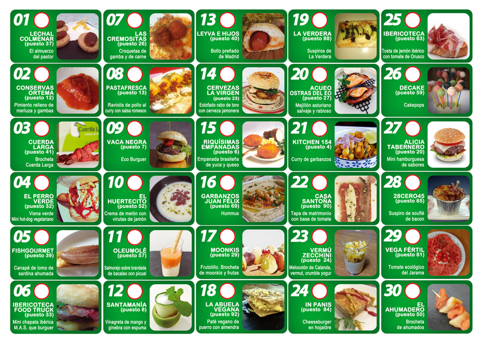 Tapas en Madrid Productores