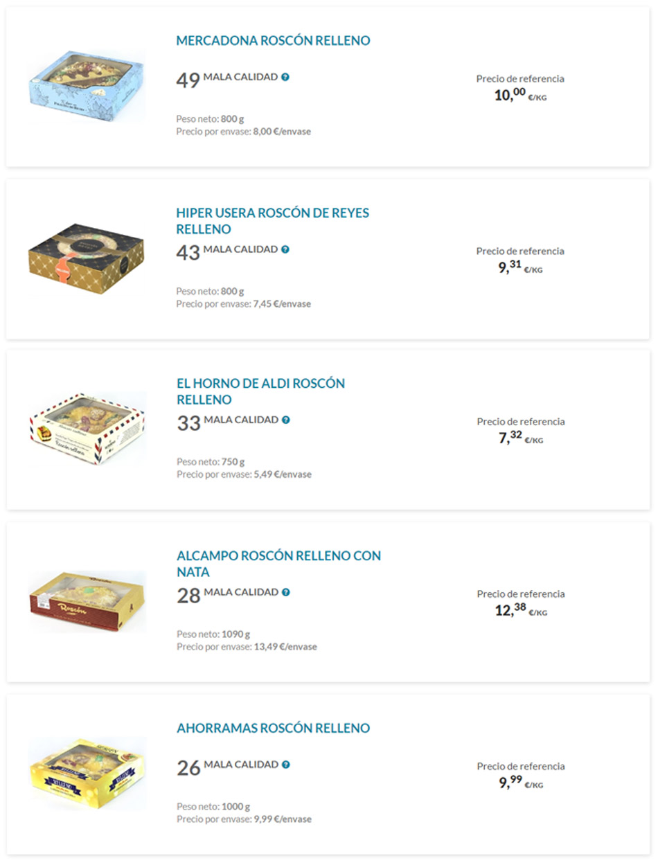 Mejor Roscón de Reyes de súper