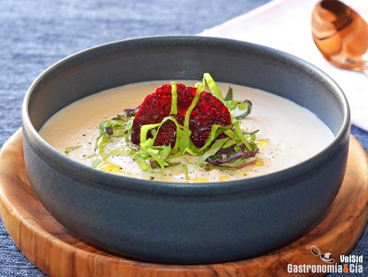 ajoblanco de remolacha blanca