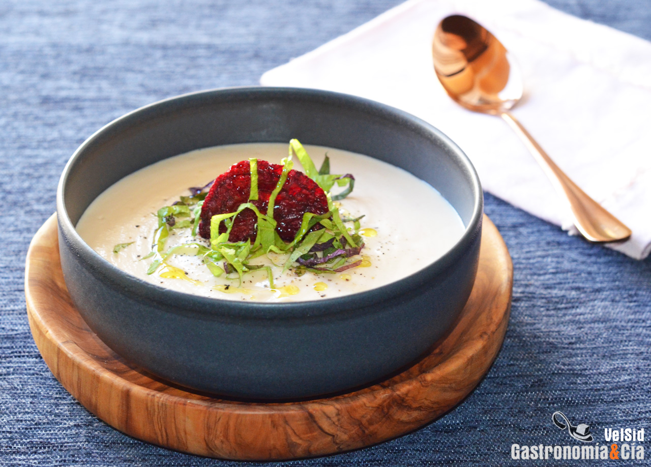 ajoblanco de remolacha blanca