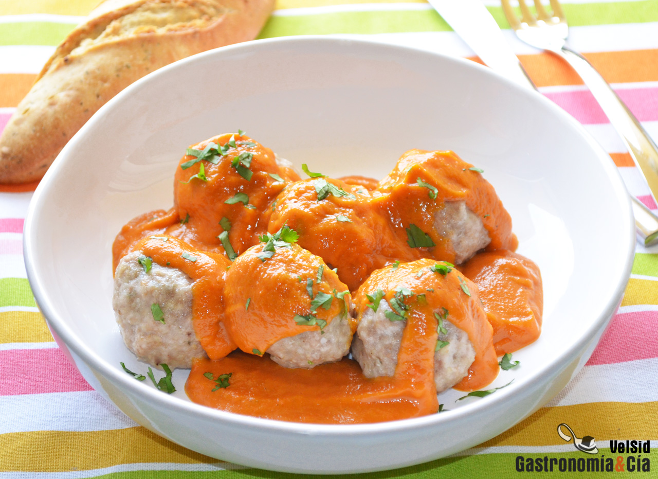 Albóndigas de ternera en salsa. Receta con Thermomix