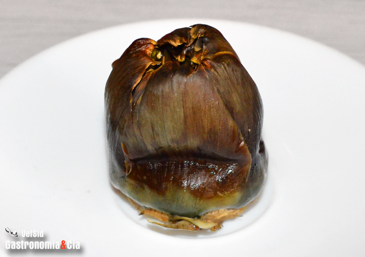 Alcachofas asadas en freidora de aire