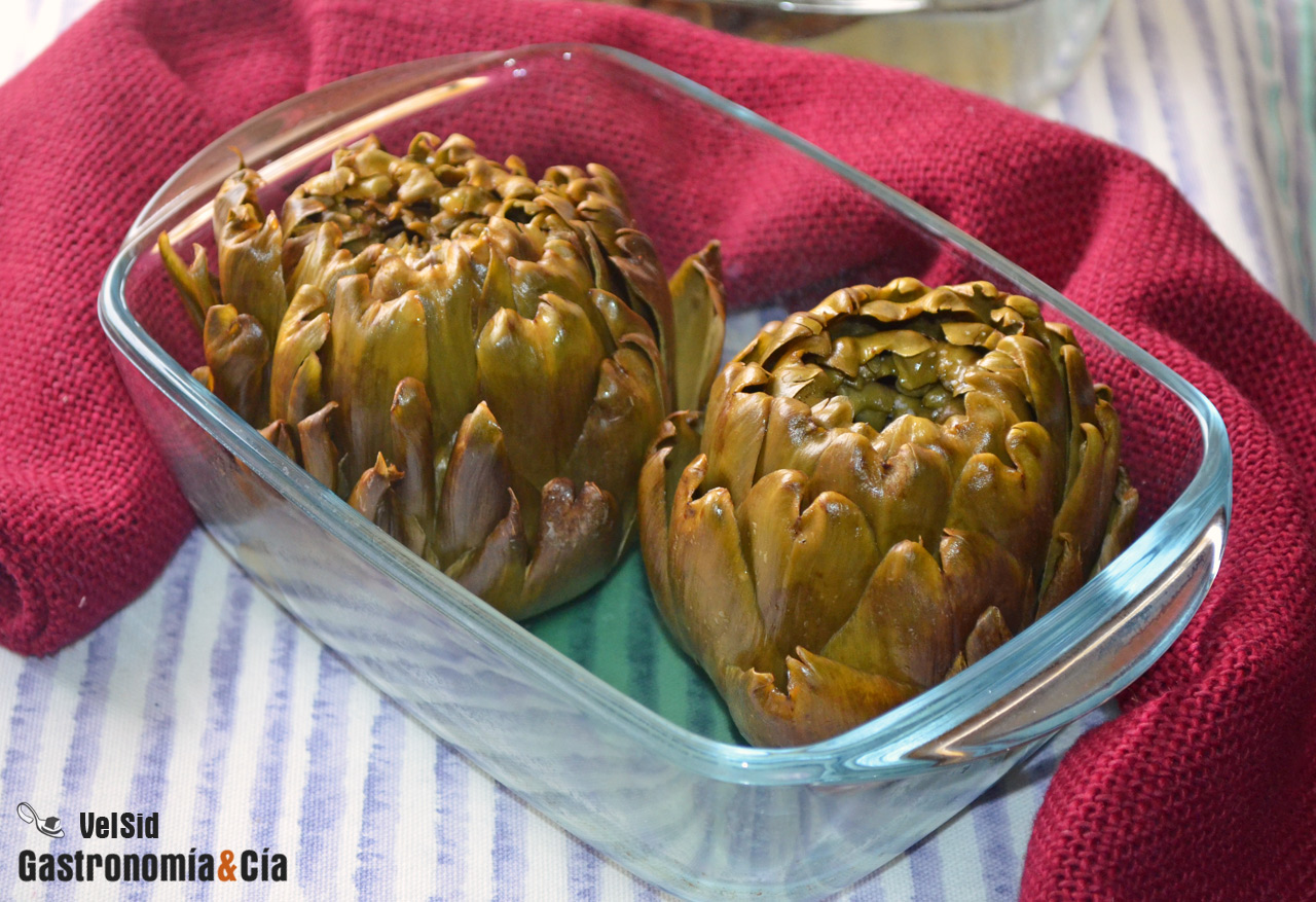 Cómo hacer alcachofas en el microondas