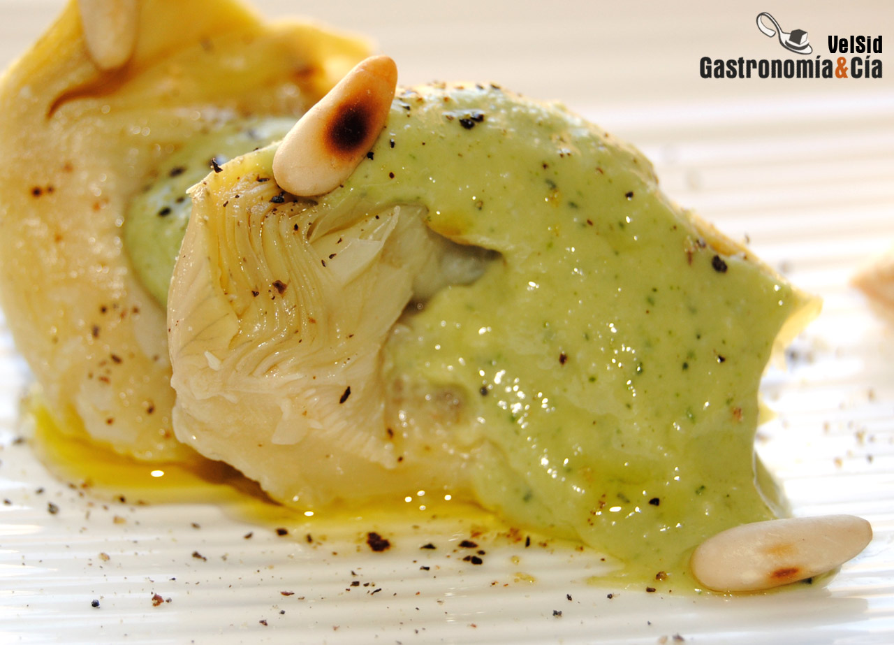 Alcachofas en su salsa