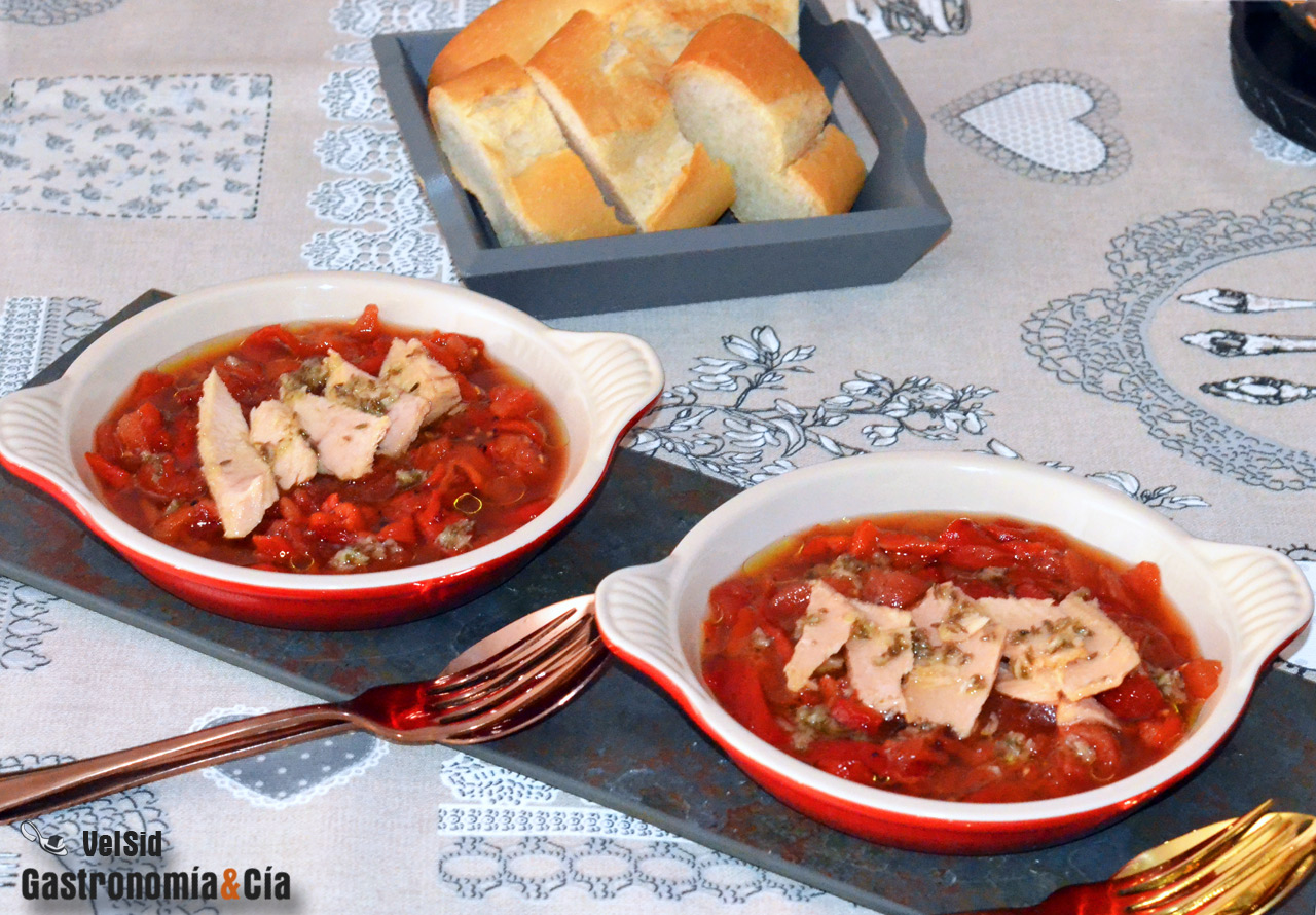 Asadillo manchego con bonito en aceite