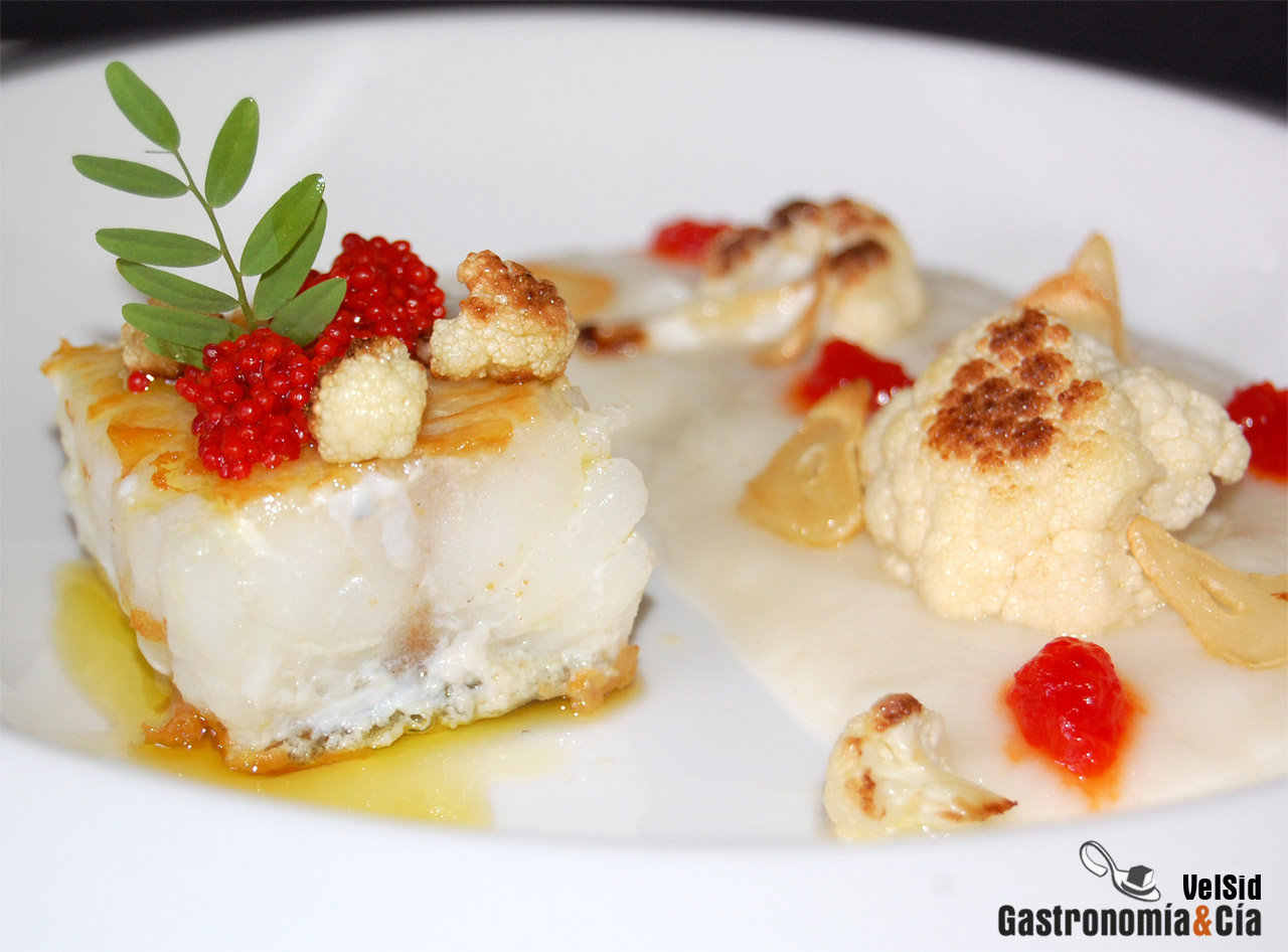 Bacalao con cremoso de coliflor