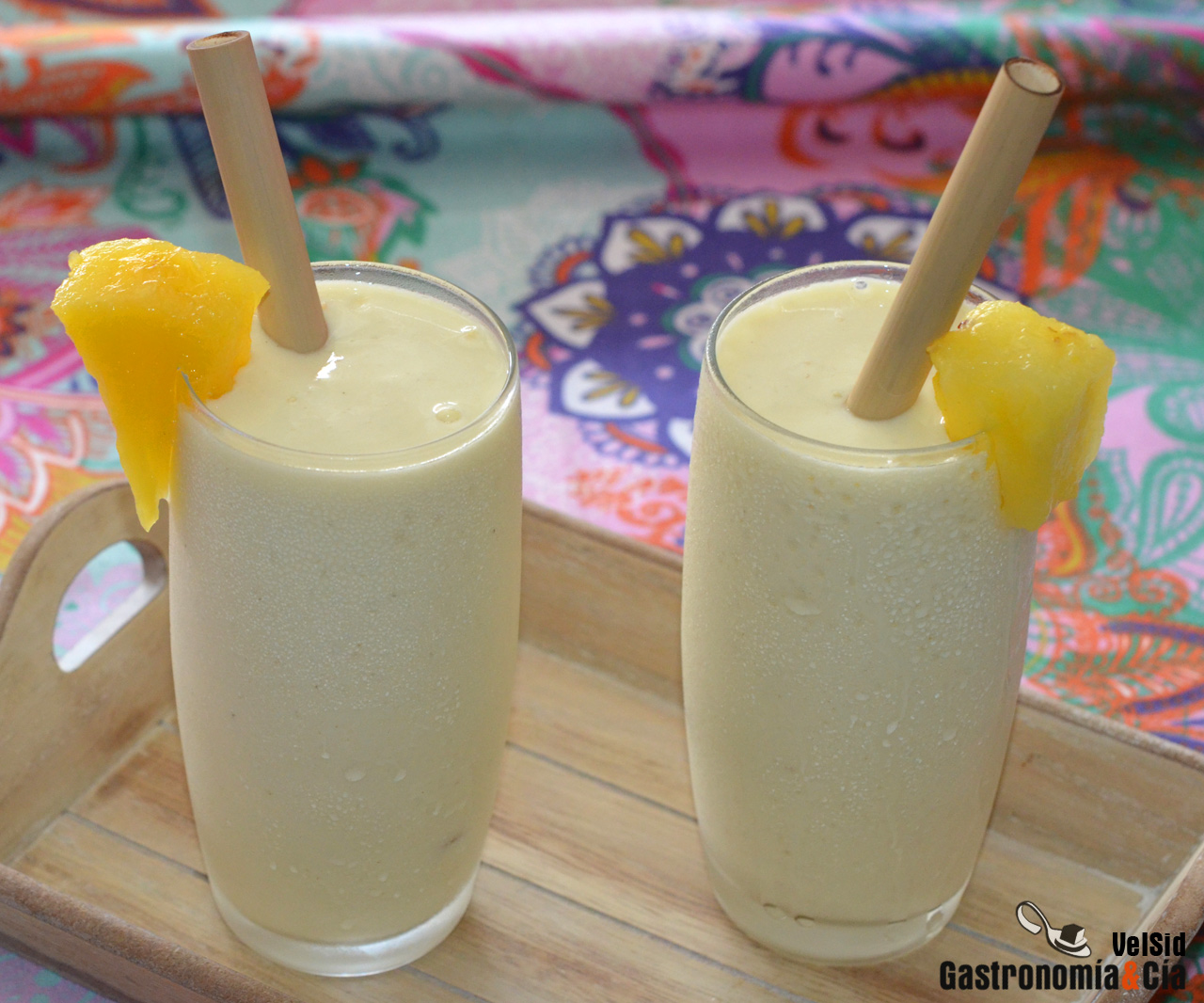 Batido de piña y vainilla