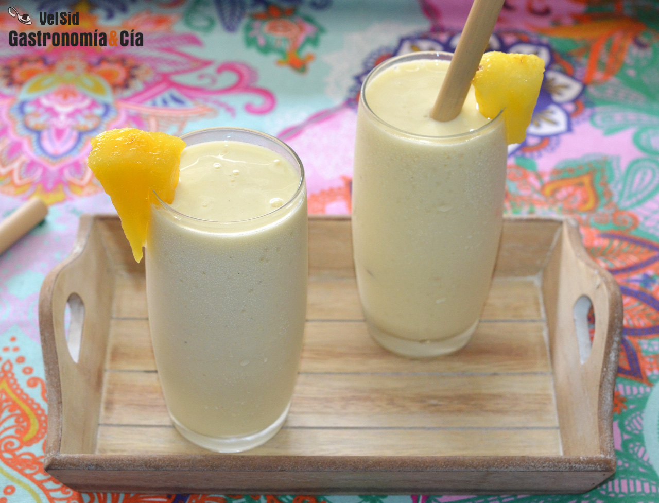 Batido de piña y vainilla